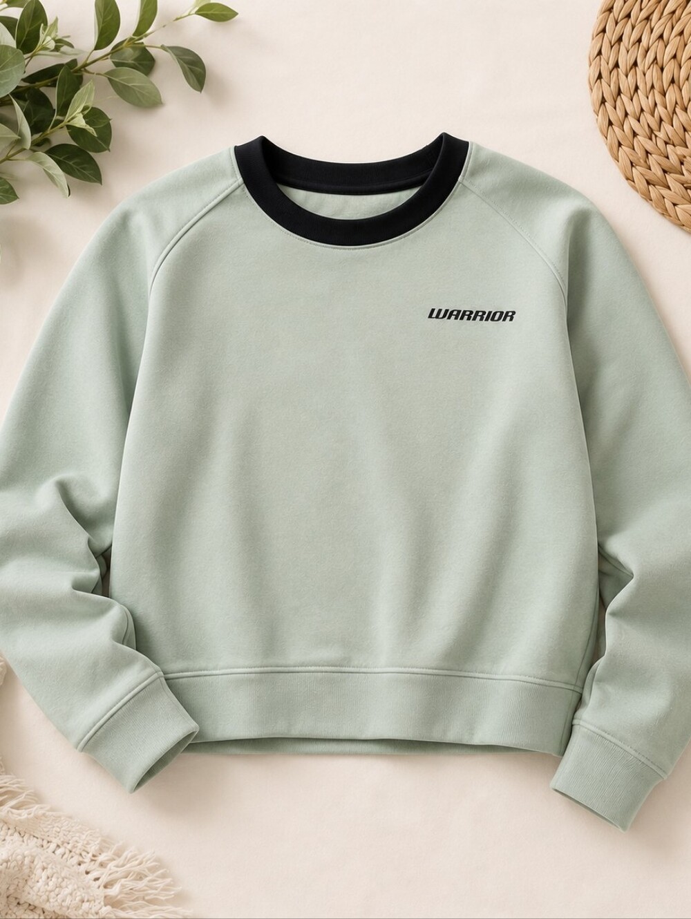 Warrior Mint Green Pullover Sweatshirt Size Small Petite